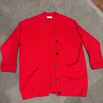 INED 가디건 빨간색