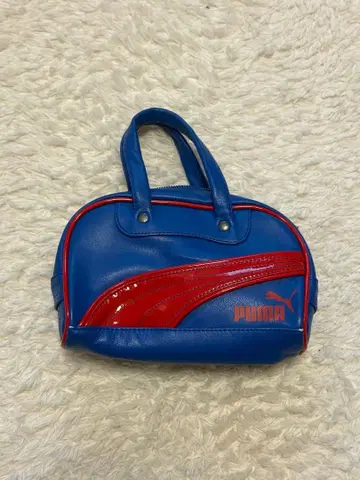 PUMA 핸드백 파랑 빨간색