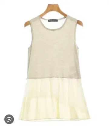 파비아나 필리피 실크 슬리브리스 튜닉 아이보리