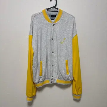 미키오다 m/o 맨투맨 원단 바시티 자켓