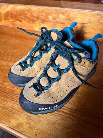 mont-bell 등산화 베이지/파랑