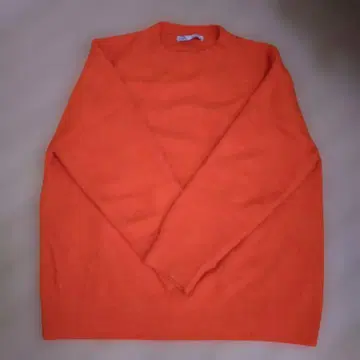 ZARA 오버 사이즈 오렌지 긴팔 니트 스웨터 S