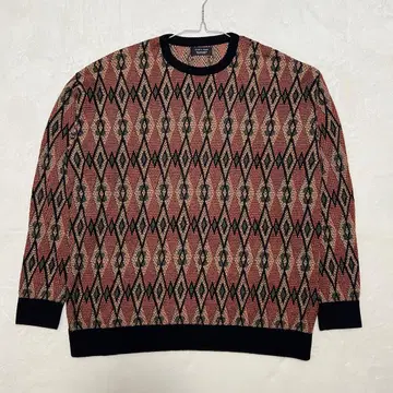 ZARA MAN 자카드 니트 스웨터 기하학 패턴 인기 완판템 L 사이즈