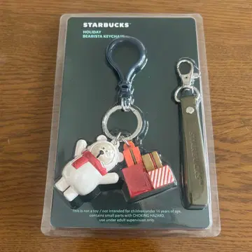 해외 STARBUCKS 홀리데이 베어리스타 키체인 세트