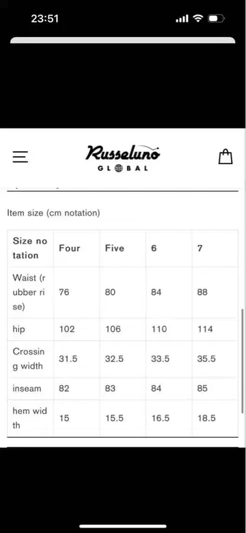 러셀 골프 팬츠