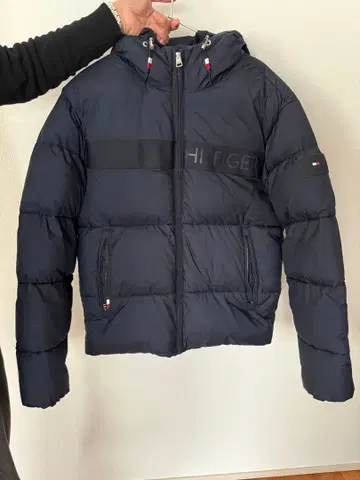 타미 힐피거 네이비 다운 자켓 S