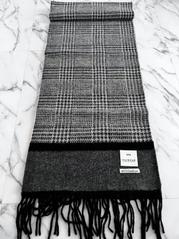 미사용 새상품 FAIRFAX 페어팩스 머플러 캐시미어 100%