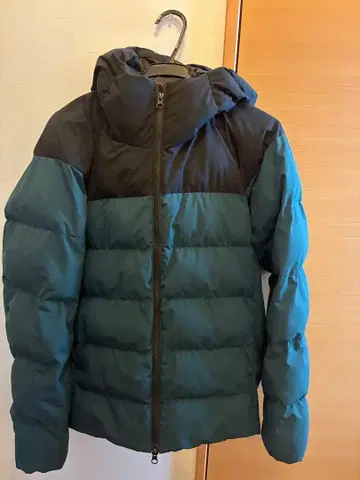 다운 자켓 M 다크 그린/블랙