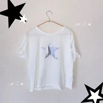 Star T-Shirt 오리지널 프린트 오가닉 코튼 티셔츠