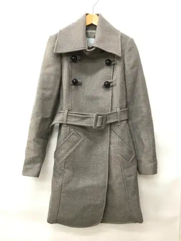 ANNIE P 아네피 울 코트 트렌치풍 사이즈 42 K0556