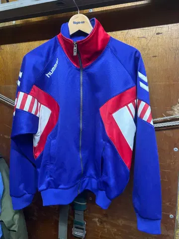 hummel 스포츠 자켓 파랑 빨간색 l 사이즈
