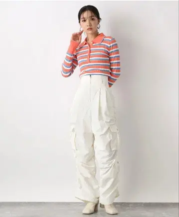 JEANASIS 서스티나 하이웨스트 플랩 포켓 팬츠