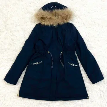 Feroux 페루 다운 자켓 코트 후드 퍼 네이비