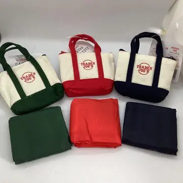 TRADER JOE'S 마이크로 토트 + 에코백 3종 세트