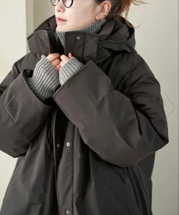 BAYCREW'S 2WAY 발수 다운 하프 코트 블랙 사이즈 36