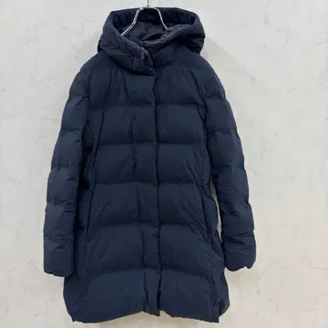 유니클로 후드 부착 네이비 롱 다운 자켓 라이트 다운 XL 사이즈