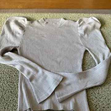 Her lip to 볼륨 슬리브 리브 니트