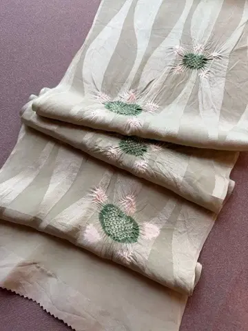 와다시 오비 장식 천 그린 타치바나