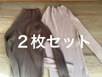 센스 오브 플레이스 리브 하이넥 스웨터 2장 세트