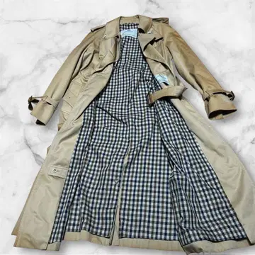 Aquascutum 데미지 가공 베이지 트렌치코트