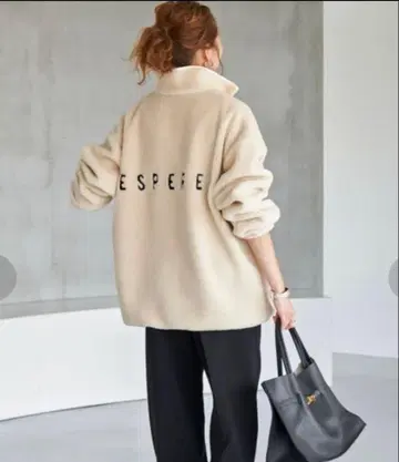 새상품급 Spick and Span 보아 하프 지퍼 풀오버