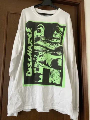 레어 DISCHARGE 롱T셔츠 XL 하드코어 펑크 80s