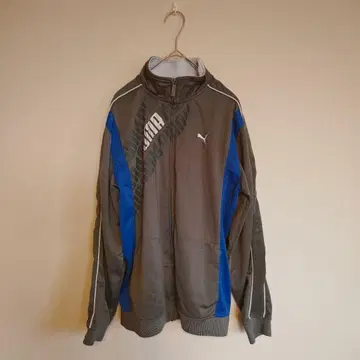 [ PUMA ] 푸마 저지 그레이/블루 [ XL ] 스포츠 로고 아웃도어