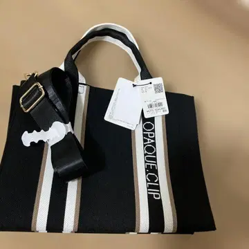 OPAQUE.CLIP 스트라이프 숄더백