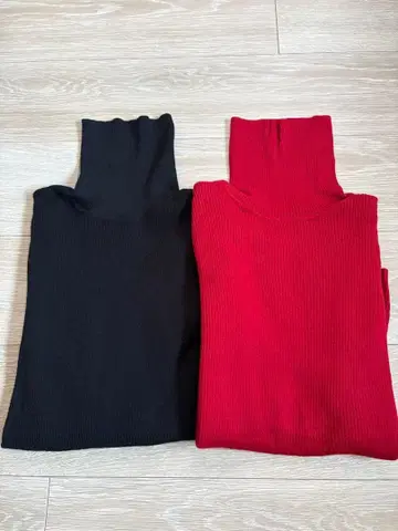 유니클로 MUJI 터틀넥 긴팔 니트 2종 세트