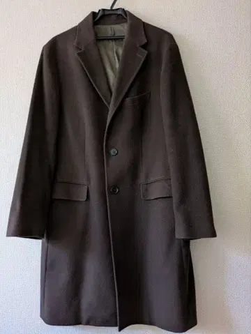 COMME CA ISM 다크 브라운 체스터 코트 LL