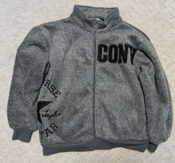 컨버스 샤기 보아 안감 브랜드 로고 스탠드 자켓