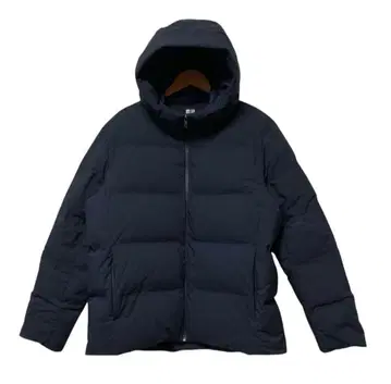 [ 새상품급 ] 유니클로 심리스 다운 후드티 XL 네이비