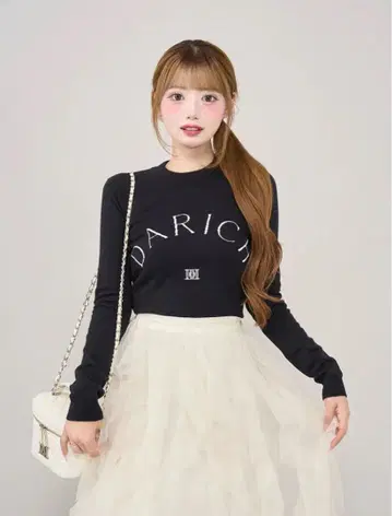 Darich DARCH 로고 니트탑 블랙