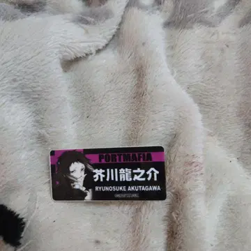 문호 스트레이독스 명찰 네임 배지 아쿠타가와 류노스케