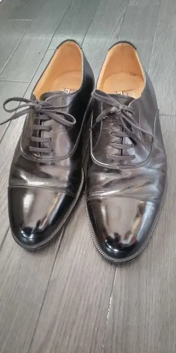 madras 블랙 가죽 드레스 슈즈 24.5