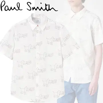 폴스미스 Drawn by Paul 'Dog' 반팔 셔츠 XXL