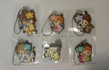 디지몬 어드벤처 트레이딩 러버 스트랩 6종 세트