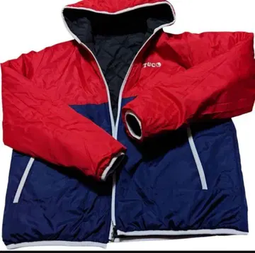 미사용 새상품 T&C (타운앤컨트리) 리버서블 충전솜 퀼팅 후드티 M