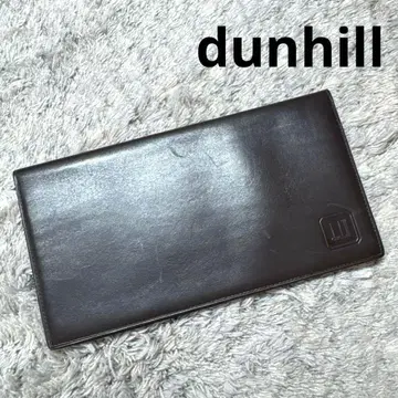 dunhill 던힐 장지갑 천연 가죽 짙은 브라운