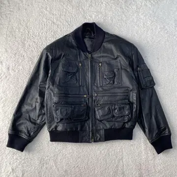 90s 빈티지 레더 재킷 A-2 G-1 소가죽 M