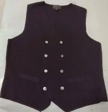 UNIVERSAL LANGUAGE 다크 퍼플 니트 베스트