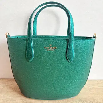 [ 새상품 ] 케이트 스페이드 핸드백 그린 천연 가죽 KE460