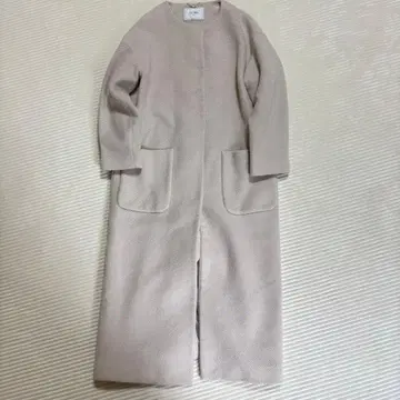 SLOBE IENA 노카라 롱 코트 슬로브 이에나 울 일본제