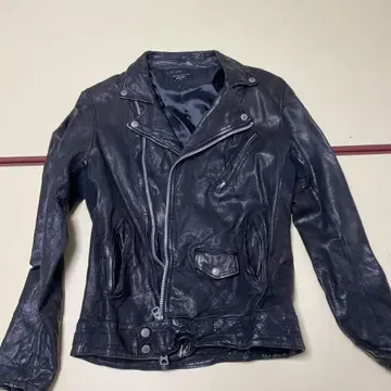 블랙 더블 라이더스 가죽 자켓