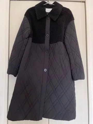 B.C STOCK 보아 절개 퀼팅 코트