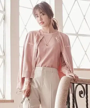 새상품 미사용 anysis 애니시스 앙상블 핑크 니트 9