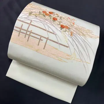 나고야 오비 미사용품 시오제 금채 금 자수