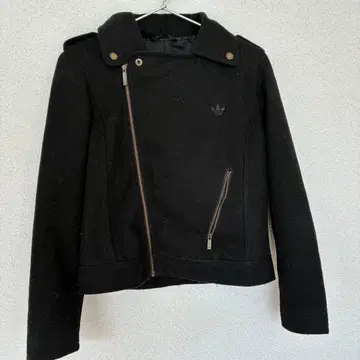 adidas 블랙 더블 라이더 자켓 XS 아디다스