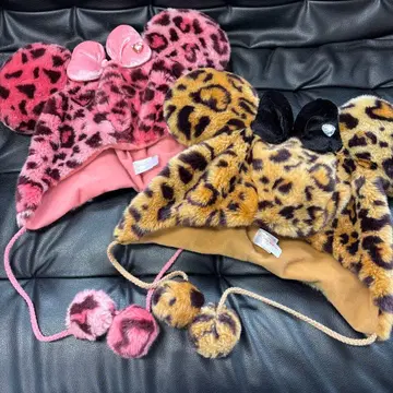 디즈니 팬캡 레오파드 무늬