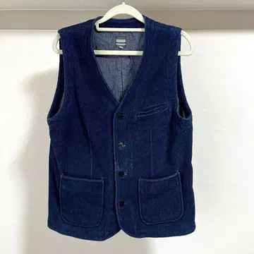 모모타로 진즈 자수 베스트 40 인디고 데님 사시코 L